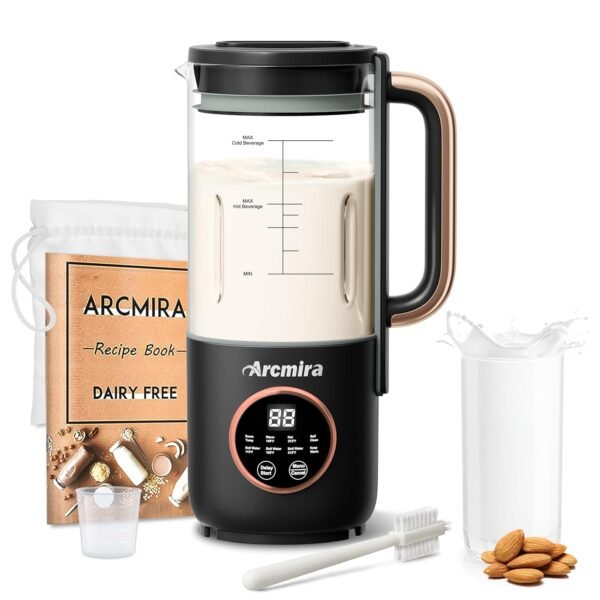 𝟴 𝗶𝗻 𝟭 Automatic Nut Milk Maker, 35 oz(1000ml) Homemade Oat, Soy, Plant-Based and Dairy Free Beverages, Almond Milk Maker with Delay Start/Keep Warm/Boil Water, Soy Milk Maker... 𝟴 𝗶𝗻 𝟭 Automatic Nut Milk Maker, 35 oz(1000ml) Homemade Oat, Soy, Plant-Based and Dairy Free Beverages, Almond Milk Maker with Delay Start/Keep Warm/Boil Water, Soy Milk Maker...