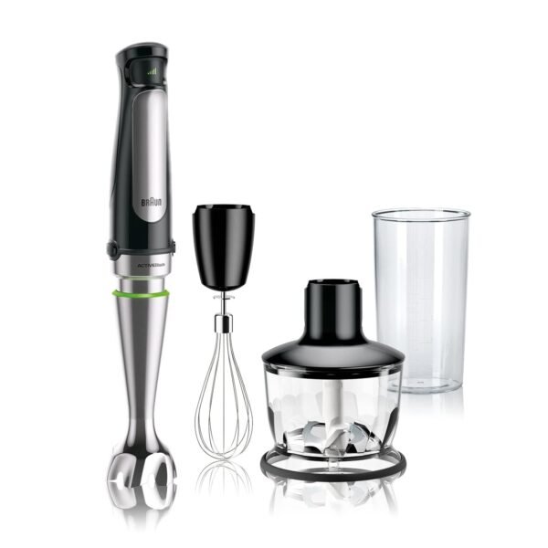 Braun MultiQuick 7 3-in-1 Immersion Hand Blender with Variable Speed and Patented Technology - Includes 2-cup Chopper, Whisk + Beaker for Fast Blending, Stainless Steel, MQ7035X Braun MultiQuick 7 3-in-1 Immersion Hand Blender with Variable Speed and Patented Technology - Includes 2-cup Chopper, Whisk + Beaker for Fast Blending, Stainless Steel, MQ7035X
