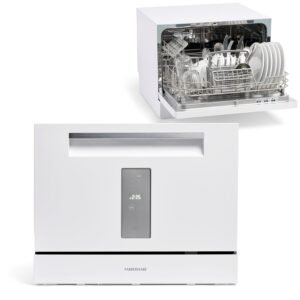 Farberware Compact 6-Place Setting Dishwasher - Portable Mini Countertop Dishwasher with 7 Wash Programs - Perfect for Small Spaces Like Apartment, Dorm, Boat, Camper/RV Farberware Compact 6-Place Setting Dishwasher - Portable Mini Countertop Dishwasher with 7 Wash Programs - Perfect for Small Spaces Like Apartment, Dorm, Boat, Camper/RV