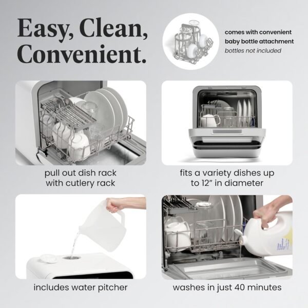 Farberware Portable Countertop Dishwasher Review Discover Efficiency and Convenience in Compact Dishwashing