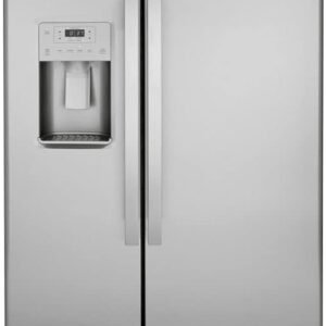 GE® 21.8 Cu. Ft. Counter-Depth Fingerprint Resistant Side-By-Side Refrigerator GE® 21.8 Cu. Ft. Counter-Depth Fingerprint Resistant Side-By-Side Refrigerator