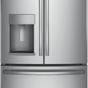 GE GFE28GYNFS 36 Energy Star French Door Refrigerator with 27.8 cu. ft. Total Capacity Advanced Water Filtration System Turbo Cool Freeze Settings + LED Lighting in Fingerprint... GE GFE28GYNFS 36 Energy Star French Door Refrigerator with 27.8 cu. ft. Total Capacity Advanced Water Filtration System Turbo Cool Freeze Settings + LED Lighting in Fingerprint...