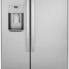 GE GSS25IYNFS 36" Side by Side Refrigerator with 25.14 cu. ft. Total Capacity Showcase LED Lighting and Hidden Hinge in Stainless Steel GE GSS25IYNFS 36" Side by Side Refrigerator with 25.14 cu. ft. Total Capacity Showcase LED Lighting and Hidden Hinge in Stainless Steel