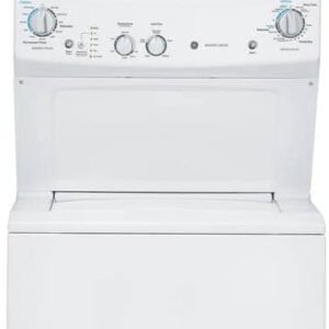 GE GUD27ESSMWW Unitized Spacemaker 3.8 Washer with Stainless Steel Basket and 5.9 Cu. Ft. Capacity Electric Dryer, White GE GUD27ESSMWW Unitized Spacemaker 3.8 Washer with Stainless Steel Basket and 5.9 Cu. Ft. Capacity Electric Dryer, White