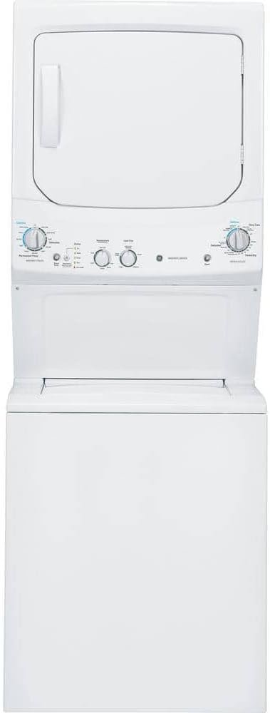 GE GUD27ESSMWW Unitized Spacemaker 3.8 Washer with Stainless Steel Basket and 5.9 Cu. Ft. Capacity Electric Dryer, White GE GUD27ESSMWW Unitized Spacemaker 3.8 Washer with Stainless Steel Basket and 5.9 Cu. Ft. Capacity Electric Dryer, White
