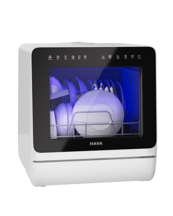 HAVA 2025 NEW Upgraded Countertop Dishwasher with Water Softener and Enhanced Energy Efficiency, Portable Dishwasher with 8 Wash Programs, Child Lock & Delayed Start Function,... HAVA 2025 NEW Upgraded Countertop Dishwasher with Water Softener and Enhanced Energy Efficiency, Portable Dishwasher with 8 Wash Programs, Child Lock & Delayed Start Function,...