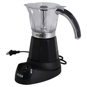 Imusa 6 or 3cup Electric Espresso Maker, Black Imusa 6 or 3cup Electric Espresso Maker, Black
