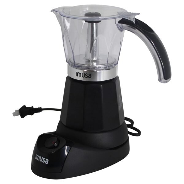 Imusa 6 or 3cup Electric Espresso Maker, Black Imusa 6 or 3cup Electric Espresso Maker, Black