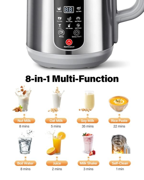 KIDISLE Nut Milk Maker Review Exploring 8 in 1 Stainless Steel Versatility KIDISLE Nut Milk Maker Review Exploring 8 in 1 Stainless Steel Versatility