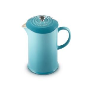 Le Creuset Stoneware French Press, 34 oz., Caribbean Le Creuset Stoneware French Press, 34 oz., Caribbean