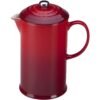 Le Creuset Stoneware French Press, 34 oz., Cerise Le Creuset Stoneware French Press, 34 oz., Cerise
