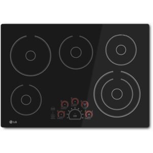 LG 30" BLACK RADIANT ELECTRIC SMOOTHTOP COOKTOP WITH SMOOTHTOUCH CONTROLS LCE3010SB LG 30" BLACK RADIANT ELECTRIC SMOOTHTOP COOKTOP WITH SMOOTHTOUCH CONTROLS LCE3010SB