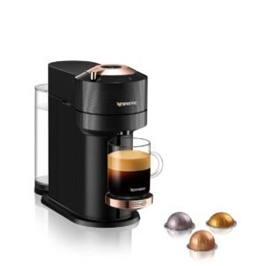 Nespresso Vertuo Next Coffee and Espresso Machine by De'Longhi, Black with Rose Gold Nespresso Vertuo Next Coffee and Espresso Machine by De'Longhi, Black with Rose Gold