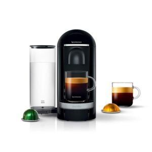 Nespresso Vertuo Plus Deluxe Coffee and Espresso Maker by Breville, Black Nespresso Vertuo Plus Deluxe Coffee and Espresso Maker by Breville, Black