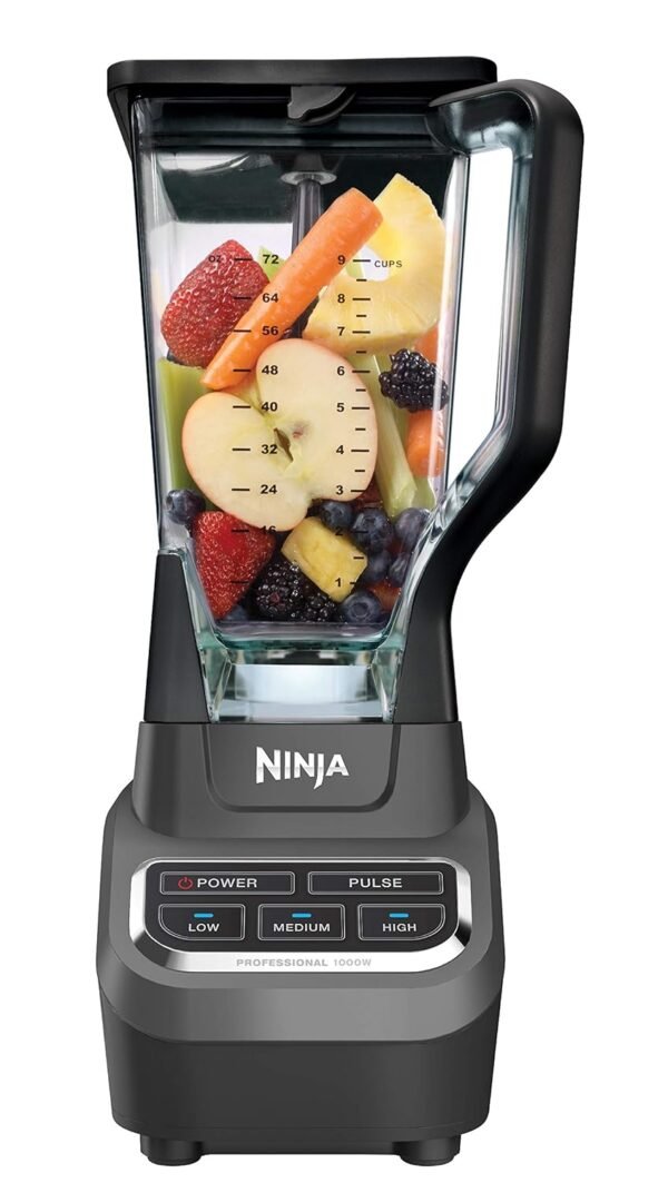 Ninja BL610 Professional 72 Oz Countertop Blender with 1000-Watt Base and Total Crushing Technology for-Smoothies, Ice and Frozen Fruit, Black Ninja BL610 Professional 72 Oz Countertop Blender with 1000-Watt Base and Total Crushing Technology for-Smoothies, Ice and Frozen Fruit, Black