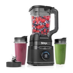 Ninja Detect Power Blender Pro + Personal Single-Serve, BlendSense Technology, For-Smoothies, Food and More, Compact Kitchen Countertop, 1800 P-Watts, 72 oz. Pitcher, (2) 24 oz.... Ninja Detect Power Blender Pro + Personal Single-Serve, BlendSense Technology, For-Smoothies, Food and More, Compact Kitchen Countertop, 1800 P-Watts, 72 oz. Pitcher, (2) 24 oz....