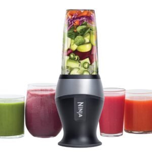 Ninja Fit Compact Personal Blender, Portable Blender for-Smoothies, Shakes, Food Prep, and Frozen Blending, 700-Watt Base, (2) 16-oz. Cups and Spout Lids, Black QB3001SS Ninja Fit Compact Personal Blender, Portable Blender for-Smoothies, Shakes, Food Prep, and Frozen Blending, 700-Watt Base, (2) 16-oz. Cups and Spout Lids, Black QB3001SS