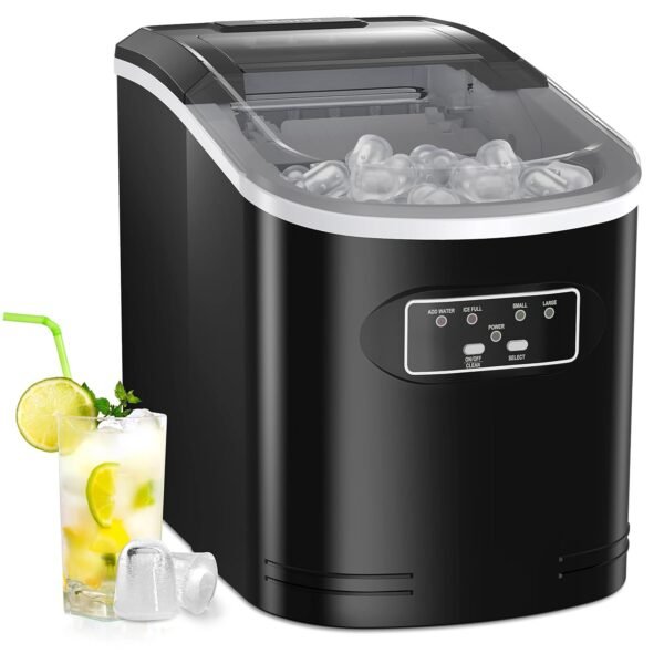 Silonn Ice Maker Machine Countertop, 26 lbs in 24 Hours, 9 Cubes Ready in 6 Mins, Self-Clean Ice Maker Compact Portable Ice Maker with Ice Scoop and Basket Silonn Ice Maker Machine Countertop, 26 lbs in 24 Hours, 9 Cubes Ready in 6 Mins, Self-Clean Ice Maker Compact Portable Ice Maker with Ice Scoop and Basket