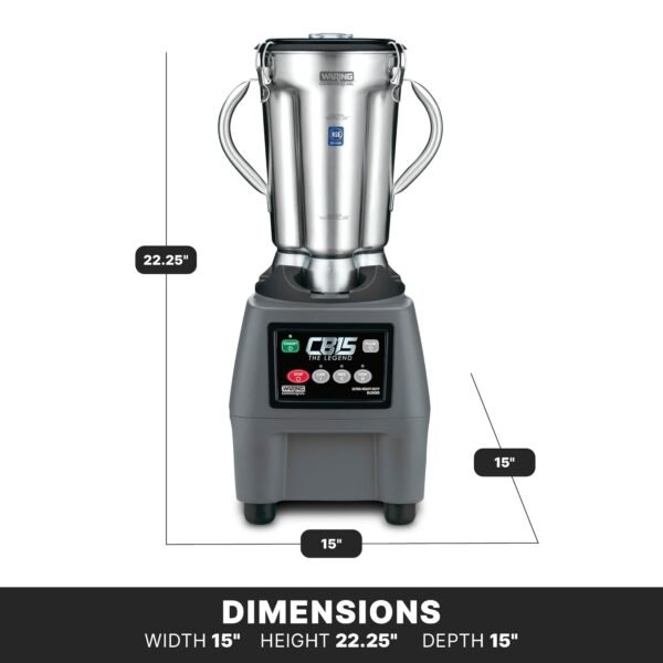 Waring Commercial CB15 Blender Review Ultra Heavy Duty 3.75 HP Performance Tested Waring Commercial CB15 Blender Review Ultra Heavy Duty 3.75 HP Performance Tested