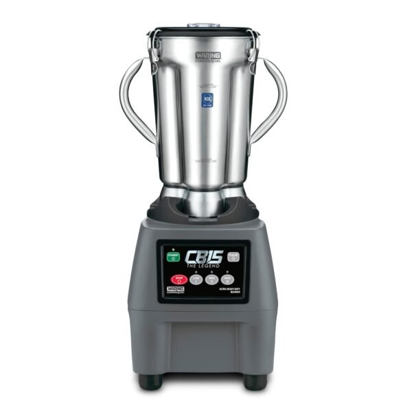 Waring Commercial CB15 Ultra Heavy Duty 3.75 HP Blender, Electric Touchpad Controls with Stainless Steel 1 Gallon Container, 120V, 5-15 Phase Plug,Black Waring Commercial CB15 Ultra Heavy Duty 3.75 HP Blender, Electric Touchpad Controls with Stainless Steel 1 Gallon Container, 120V, 5-15 Phase Plug,Black