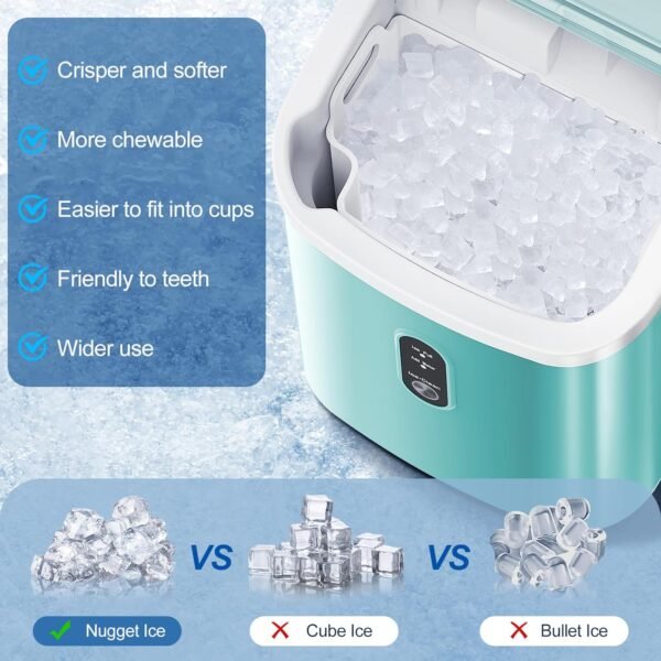 ZAFRO Portable Ice Maker Review Fast Nugget Ice Machine for Home and Office