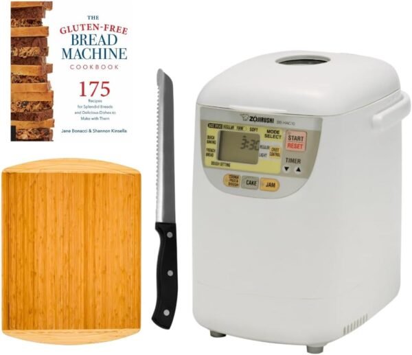 Zojirushi BB-HAC10 1-Pound-Loaf Programmable Breadmaker Gluten-Free Bundle Zojirushi BB-HAC10 1-Pound-Loaf Programmable Breadmaker Gluten-Free Bundle